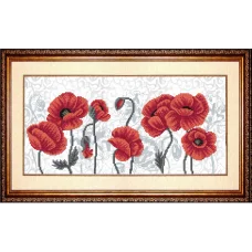 К-3060 Маки Триптих 1. Благовест. Схема для вышивки бисером Благовест