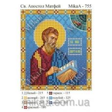 МИКА-0755 (А6) Святой апостол Матфей. Схема для вышивки бисером