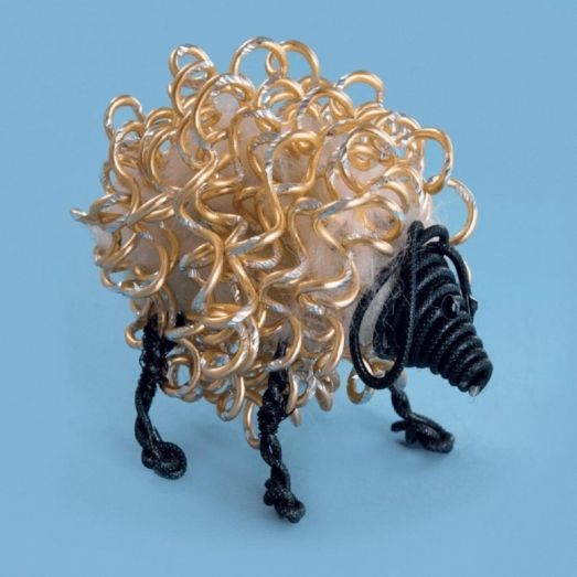 ДП-005 Овца счастья. Набор с декоративной проволкой ТМ Чаривна Мить