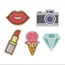 НФ-002 Девичьи капризы. Набор с водорастворимым флизелином под вышивку. ТМ ВДВ