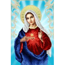 АХ2-028 Непорочное сердце Марии. Схема для вышивки бисером. А-Строчка