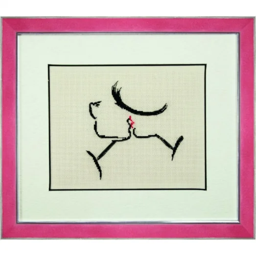 М-194 Поцелуй украдкой. Набор для вышивки в смешанной технике Чаривна Мить