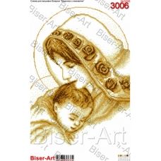 ВА-3006 (А2) Мадонна с младенцем (золото). Схема для вышивки бисером БисерАрт