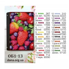 ДАНА-ОБ1-13 Обложка для книги с нанесенным рисунком под вышивку