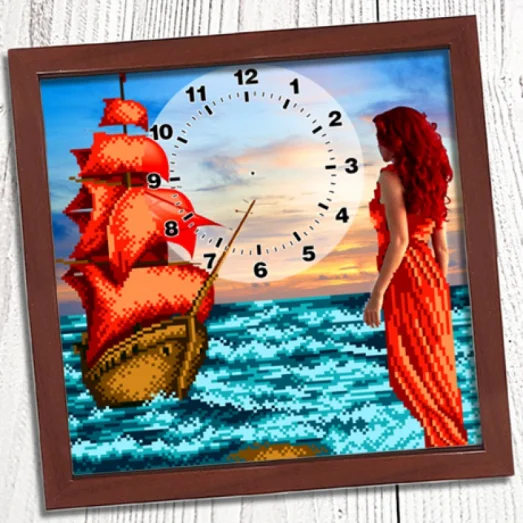 ВА-008 Часы Ассоль. Схема для вышивки бисером БисерАрт