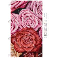 ДАНА-3550 Панно из роз. Схема для вышивки бисером