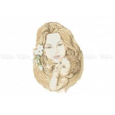 40-304 (30*40) Мать и дитя. Схема для вышивки бисером Бисерок