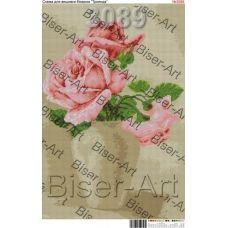 ВА-3089 (А2) Розовые розы. Схема для вышивки бисером БисерАрт