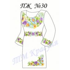 ПЖ-030 Заготовка платья для вышивки ТМ Красуня
