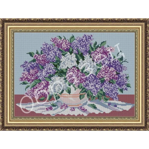 ВП-031 Сирень. Схема для вышивки бисером. Фея вышивки