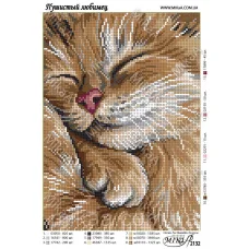 МИКА-2132 Пушистый любимец. Схема для вышивки бисером
