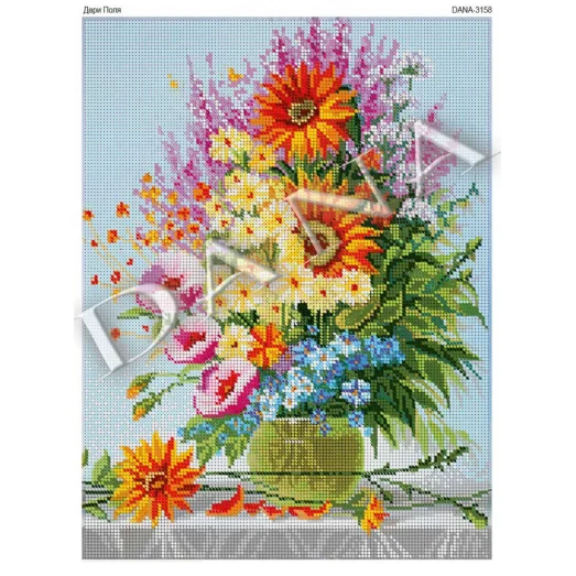 ДАНА-3158 Дары поля. Схема для вышивки бисером