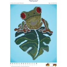 ЧВ-3161 Лягушка. Схема для вышивки бисером. Бисерок