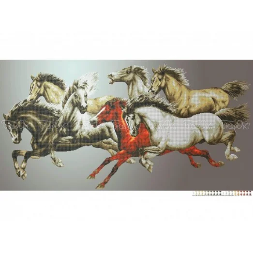 ЧВ-9012 (70*100) Быстрее ветра. Схема для вышивки бисером. Бисерок