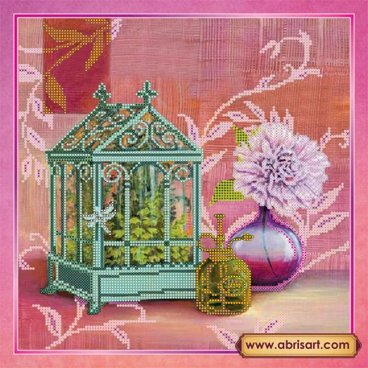 АС-128 Флер. Схема для вышивки бисером на холсте. АбрисАрт
