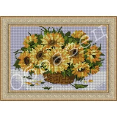 АП-031 Подсолнухи. Схема для вышивки бисером. ТМ Фея Вышивки