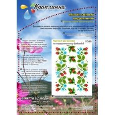 ФК-32 Земляника. Схема на водорастворимом флизелине ТМ Вышиванка