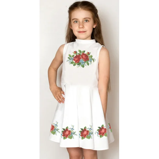 ПДП-007 (С) УКРАИНОЧКА. Детское пошитое платье Солнышко