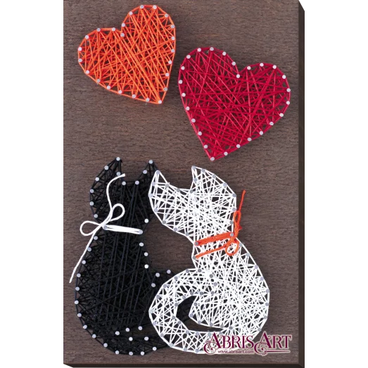 АВС-007 Любовь. Набор стринг-арт ТМ Абрис Арт