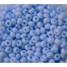 33000 Бисер не прозрачный, бледный синий, натуральный
