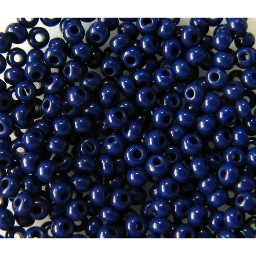 33070 Бисер не прозрачный темно-синий