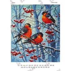 ДАНА-3208 Снегири. Схема для вышивки бисером