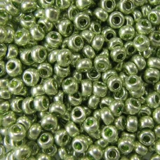 18161 Бисер Preciosa сольгель зелёный металлик