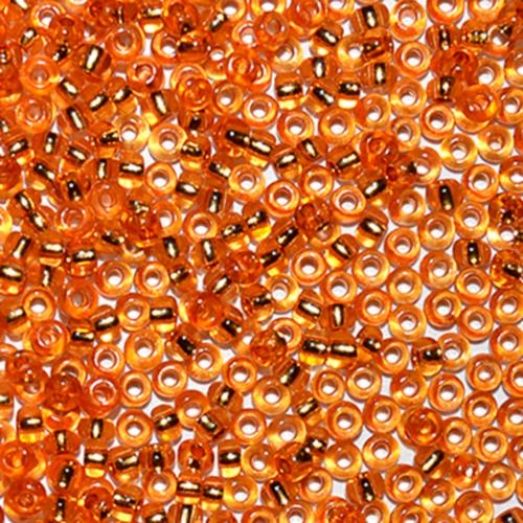 18289 Бисер Preciosa хрусталь оранжевый цветной