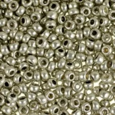 18542 Бисер Preciosa сольгель серый металлик