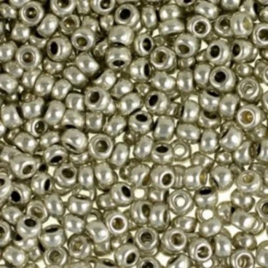 18542 Бисер Preciosa сольгель серый металлик