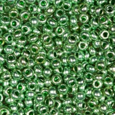 18556 Бисер Preciosa сольгель оливковый металлик