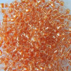 38918 Бисер Preciosa телесно-коричневый кристально-прозрачный с жемчужным прокрасом