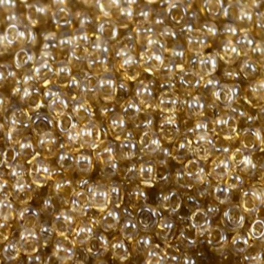 48042 Бисер Preciosa кристальный люстеред с бежево-серым прокрасом