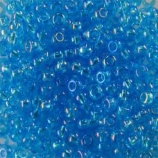 61010 Бисер Preciosa светло-голубой радужный прозрачный