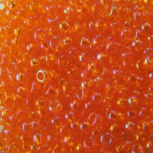 91000 Бисер Preciosa прозрачный радужный светло-оранжевый