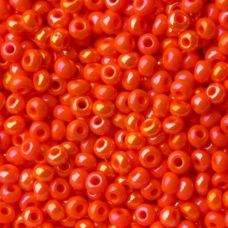 94140 Бисер Preciosa керамика радужный оранжевый