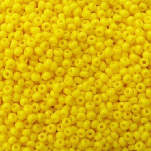 83110м Бисер Preciosa керамика жёлтый матовый