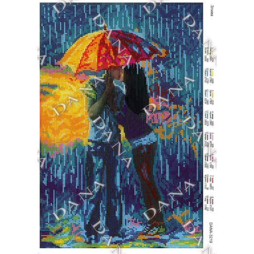 ДАНА-3219 Ливень. Схема для вышивки бисером