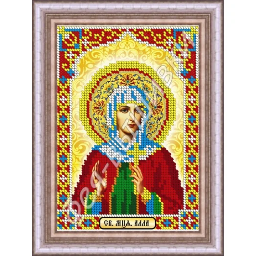 КС-003 Св. Алла. Схема для вышивки бисером. ТМ Фея Вышивки