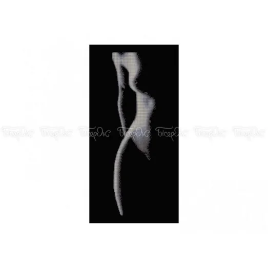 П-212 (30*60) Женский силуэт. Схема для вышивки бисером Бисерок
