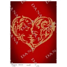 ДАНА-3225 Валентинка. Схема для вышивки бисером