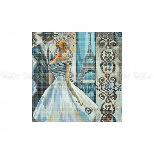 ЧВ-6032 (40*45) Незнакомка: Париж. Схема для вышивки бисером. Бисерок
