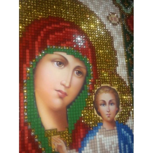 АТ5001 Богородица Казанская. Набор для рисования камнями. Арт Солло