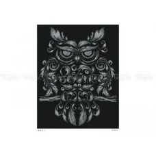 ЧВ-7053-С Сова серебро. Схема для вышивки бисером. Бисерок