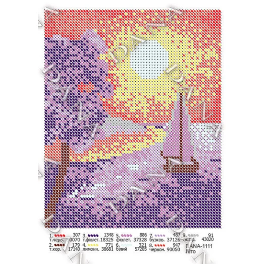 ДАНА-1111 Лето. Схема для вышивки бисером