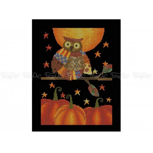 70-311 (30*40) Сова. Схема для вышивки бисером Бисерок