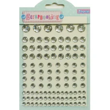 НСК-002 Набор страз декоративных на клеевой основе, белые (закончились)