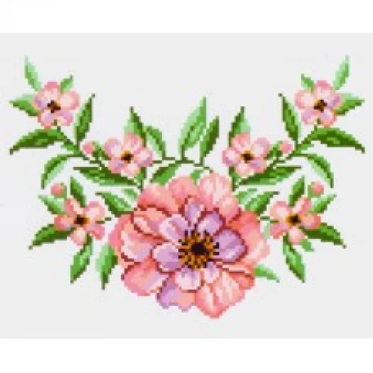 К-299 Чайная роза. Водорастворимый флизелин для вышивки Confetti