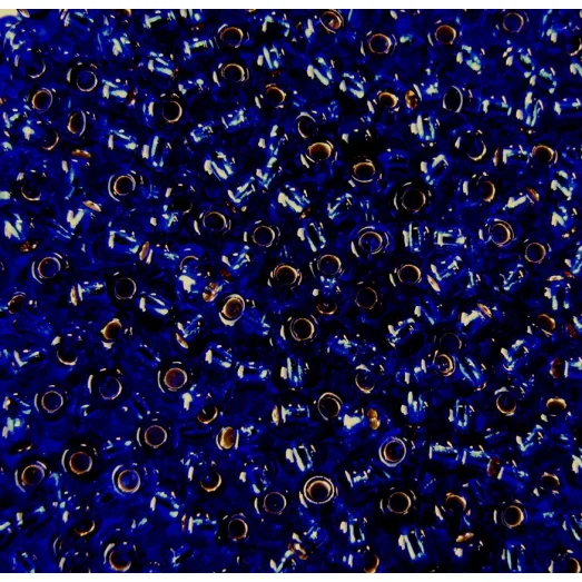 37080 / №473 Синий с серебряной серединкой