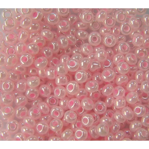 37173 Бисер непрозрачный нежно-розовый перламутровый